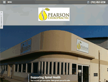 Tablet Screenshot of pearsonchiropracticminot.com
